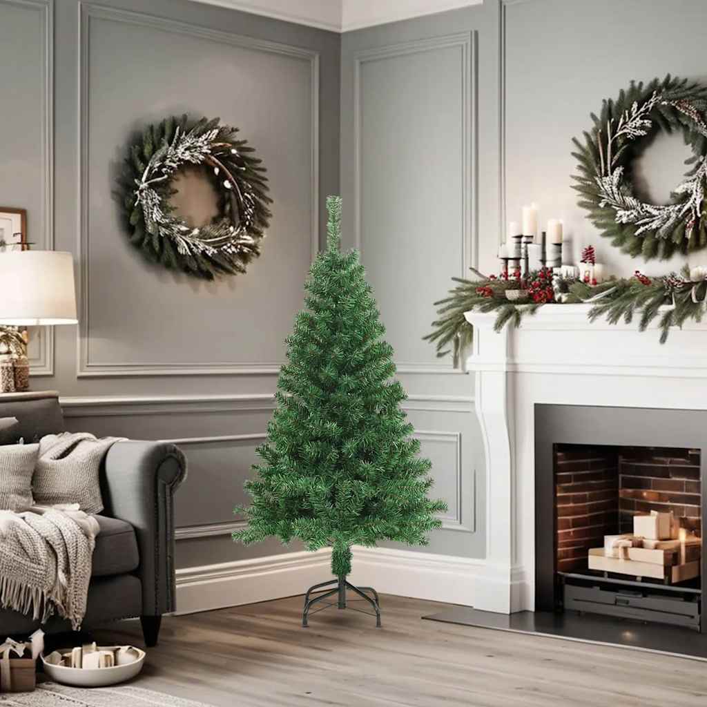 Künstlicher Weihnachtsbaum Mit Dicken Zweigen 150 Cm Pvc Grün