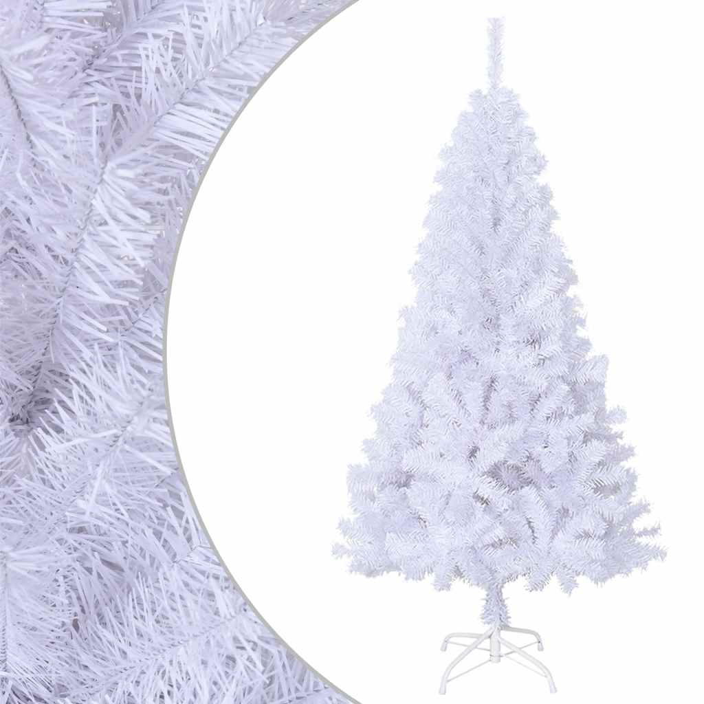 Künstlicher Weihnachtsbaum Mit Dicken Zweigen 150 Cm Pvc Weiß