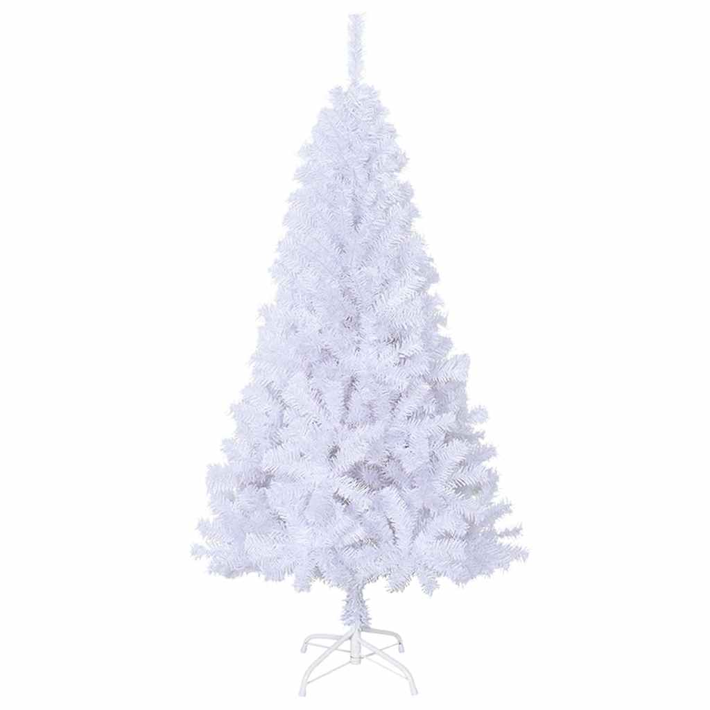Künstlicher Weihnachtsbaum Mit Dicken Zweigen 150 Cm Pvc Weiß