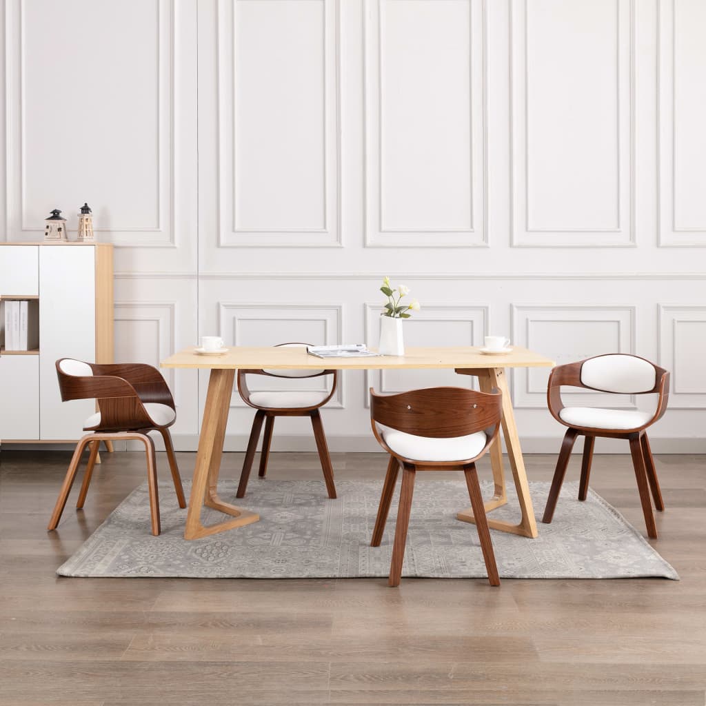 Esszimmerstühle 2 Stk. Bugholz Und Kunstleder