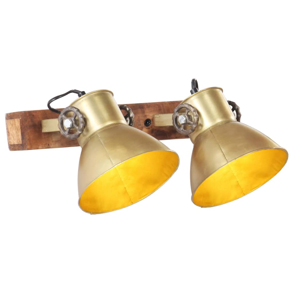 Wandlampe Industriestil 90X25 Cm E27 Messing