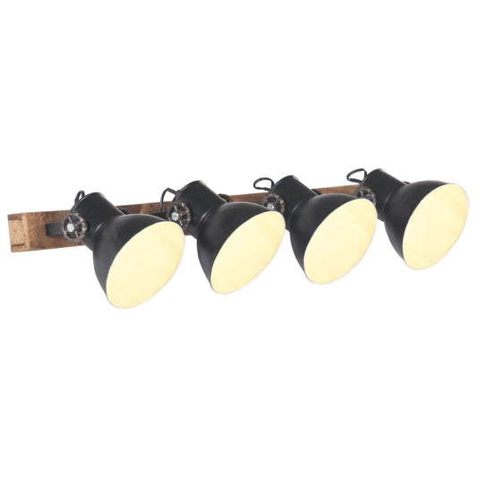 Wandlampe Industriestil 90X25 Cm E27 Schwarz