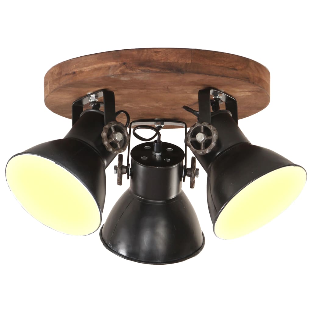 Wandlampe Industriestil 90X25 Cm E27 Schwarz