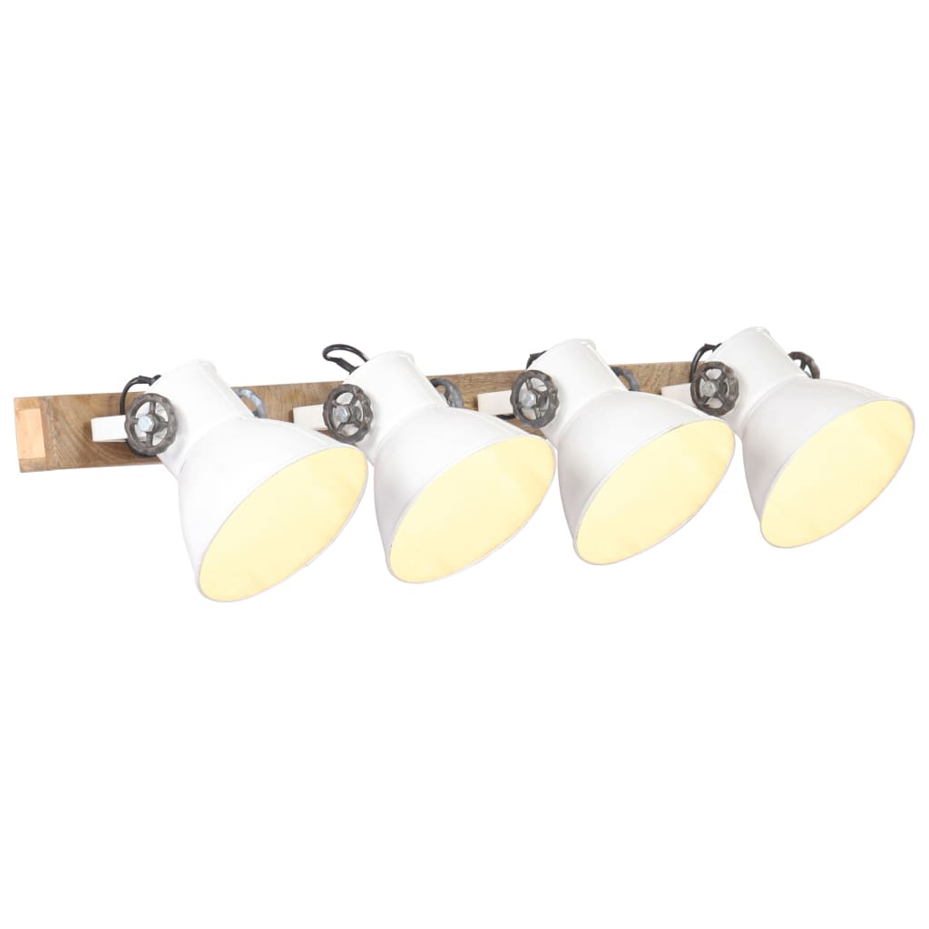Wandlampe Industriestil 90X25 Cm E27 Weiß