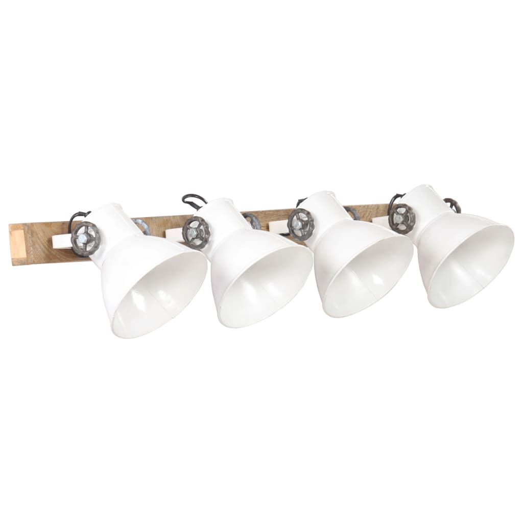 Wandlampe Industriestil 90X25 Cm E27 Weiß
