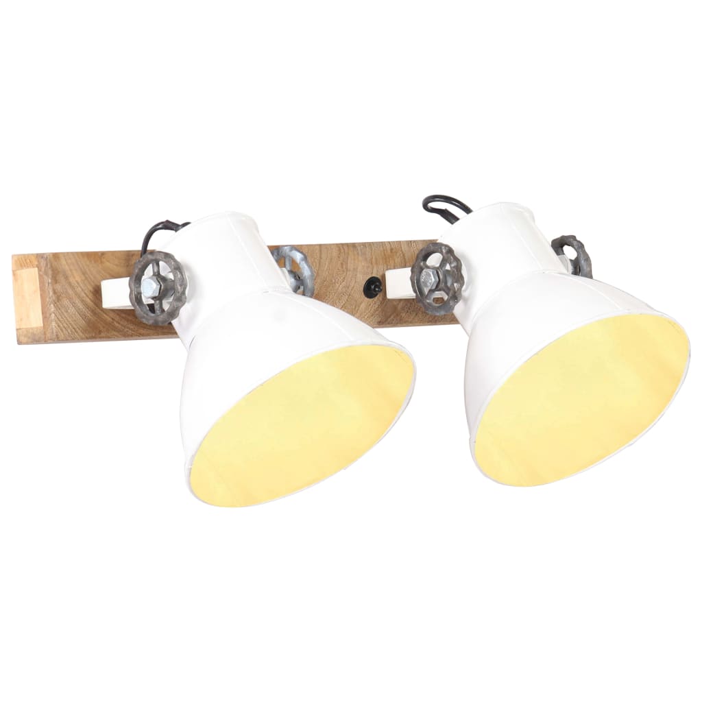 Wandlampe Industriestil 90X25 Cm E27 Weiß
