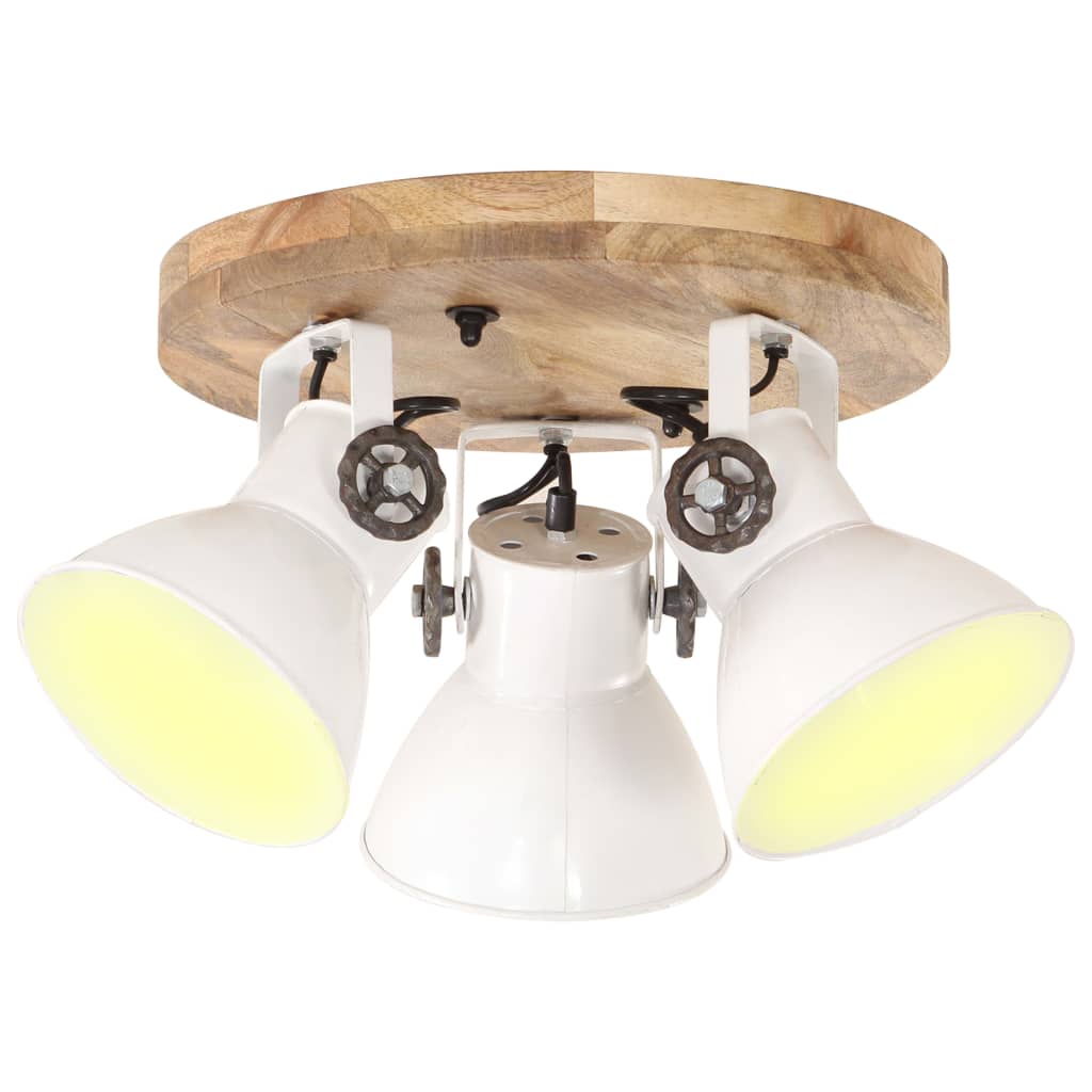Wandlampe Industriestil 90X25 Cm E27 Weiß