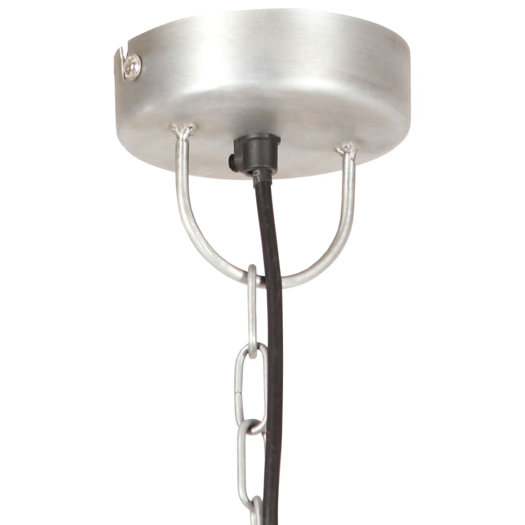 Hängelampe Industriestil 25 W N Rund 30 Cm E27 Silber