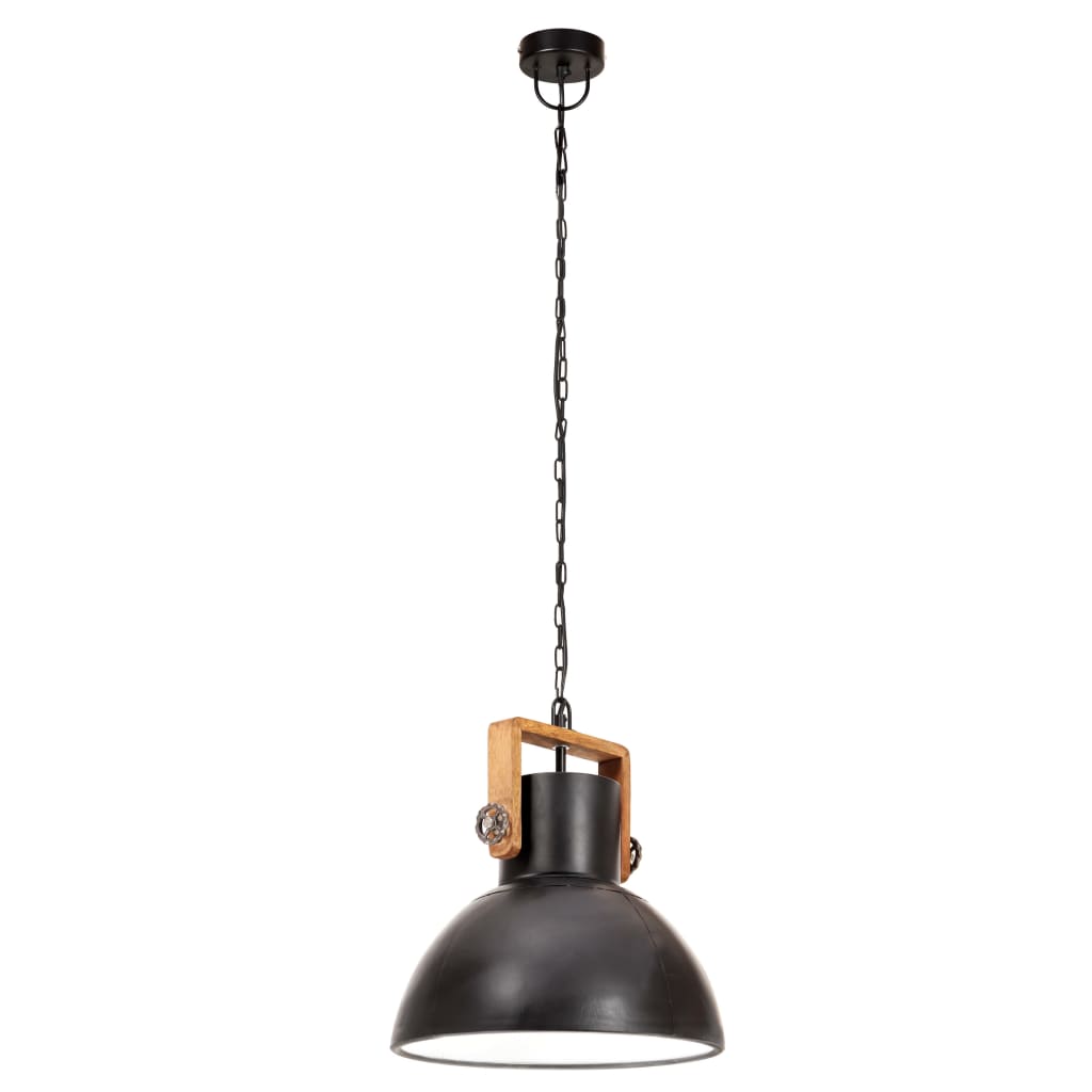 Hängelampe Industriestil 25 W Rund 30 Cm E27 Schwarz