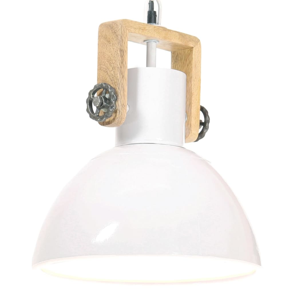 Hängelampe Industriestil 25 W Rund 30 Cm E27 Weiß