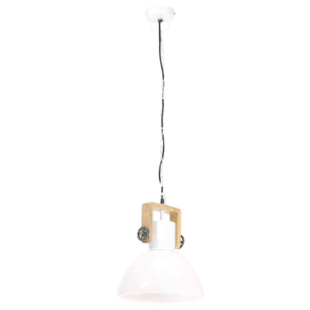 Hängelampe Industriestil 25 W Rund 30 Cm E27 Weiß