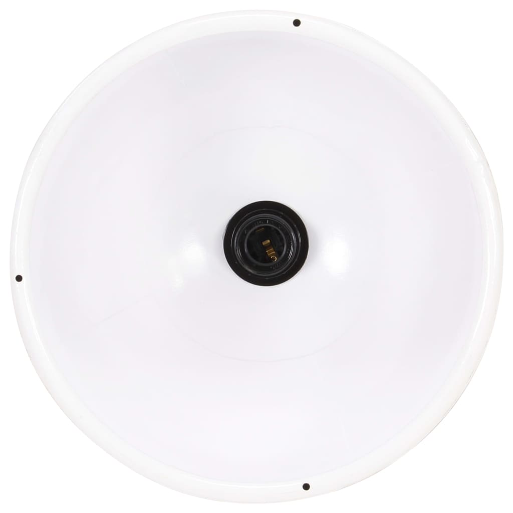 Hängelampe Industriestil 25 W Rund 30 Cm E27 Weiß