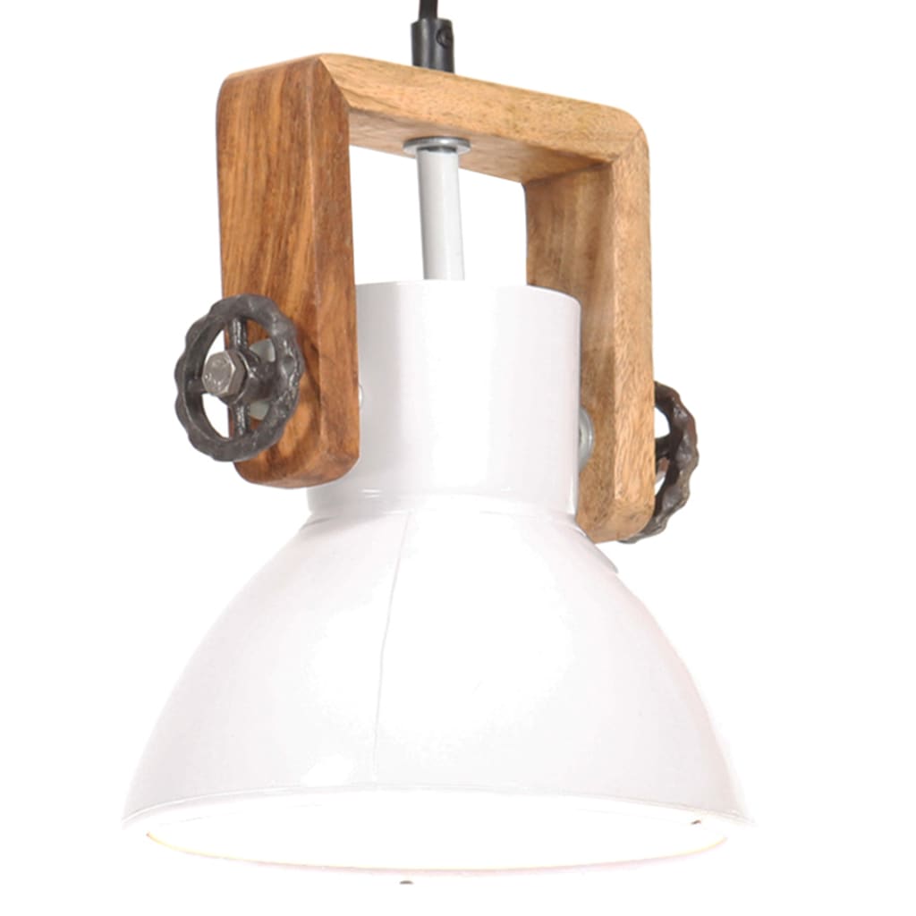Hängelampe Industriestil 25 W Rund 30 Cm E27 Weiß