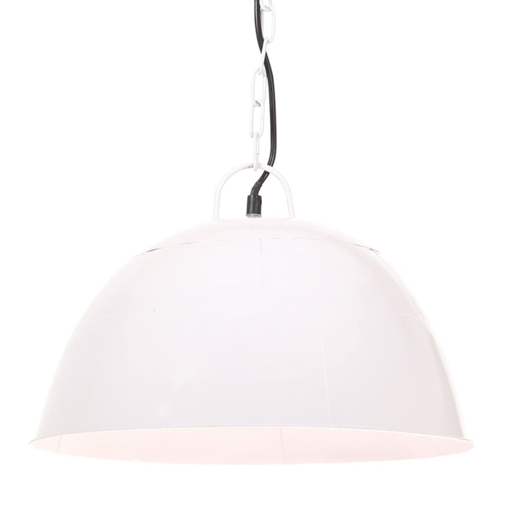 Hängelampe Vintage Industriestil 25 W Rund 41 Cm E27 Weiß