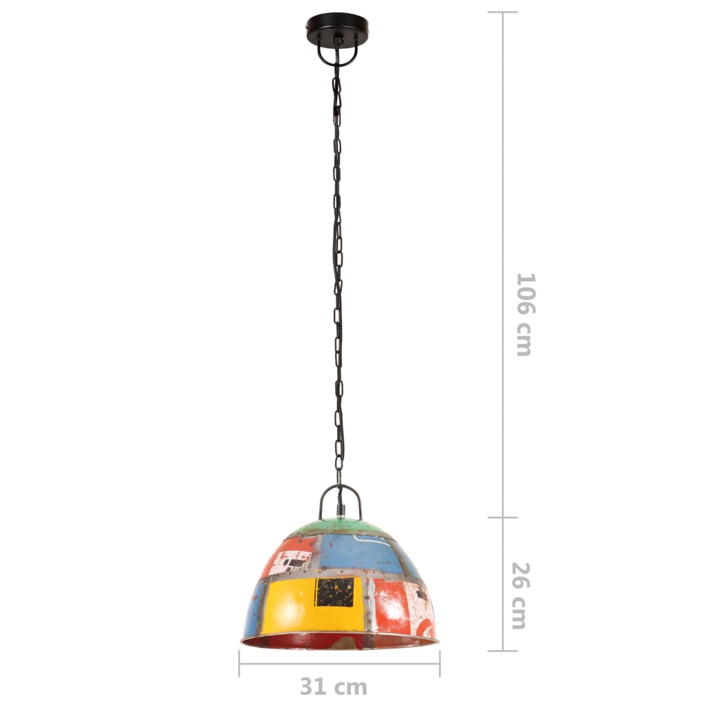 Hängelampe Vintage Industriestil 25 W Rund 31 Cm E27 Mehrfarbig