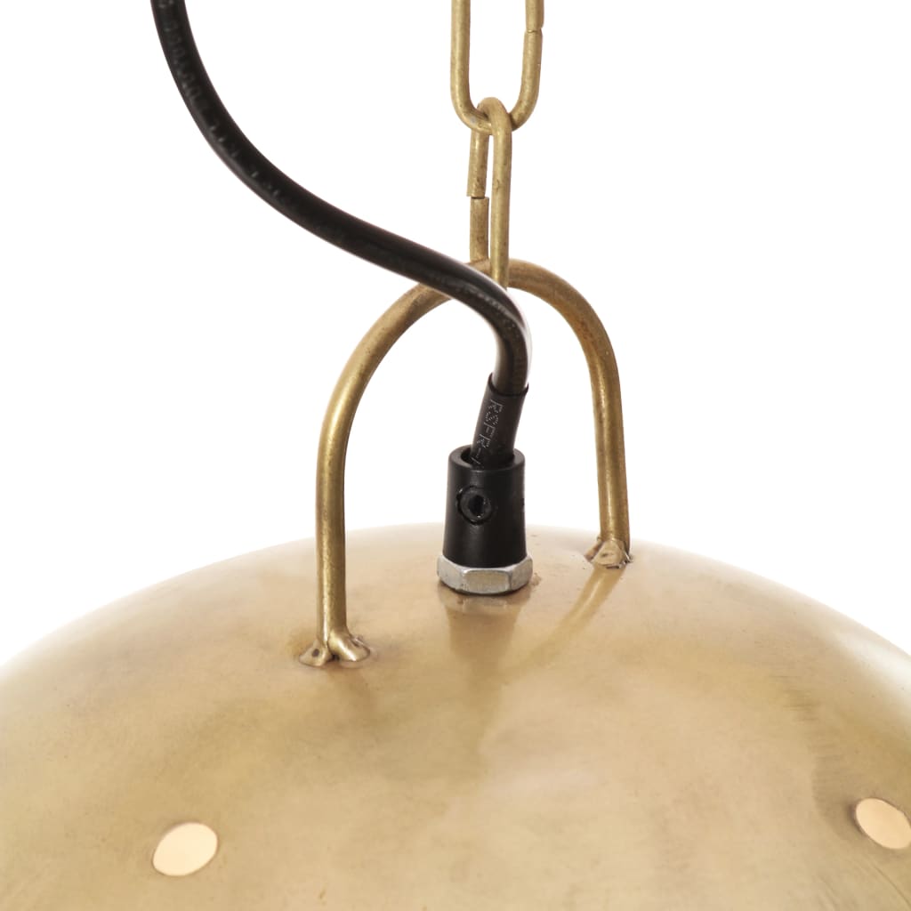 Hängelampe Industriestil 25 W Rund 42 Cm E27 Messing