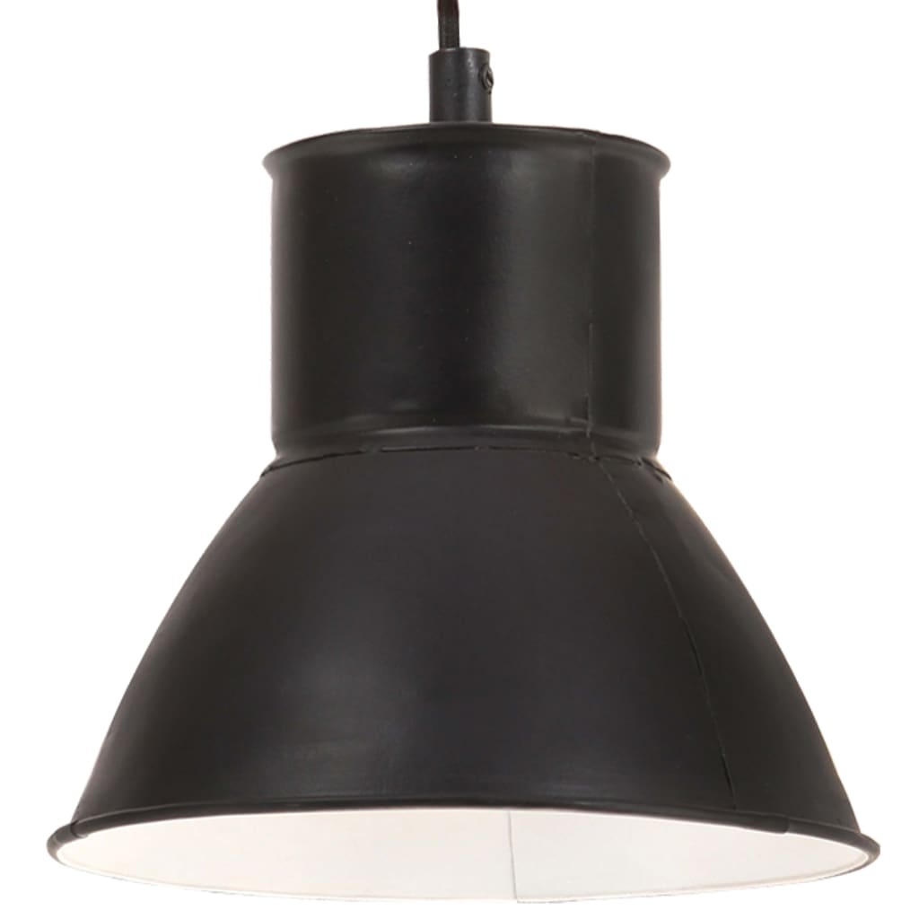 Hängelampe 25 W Rund 17 Cm E27 Schwarz
