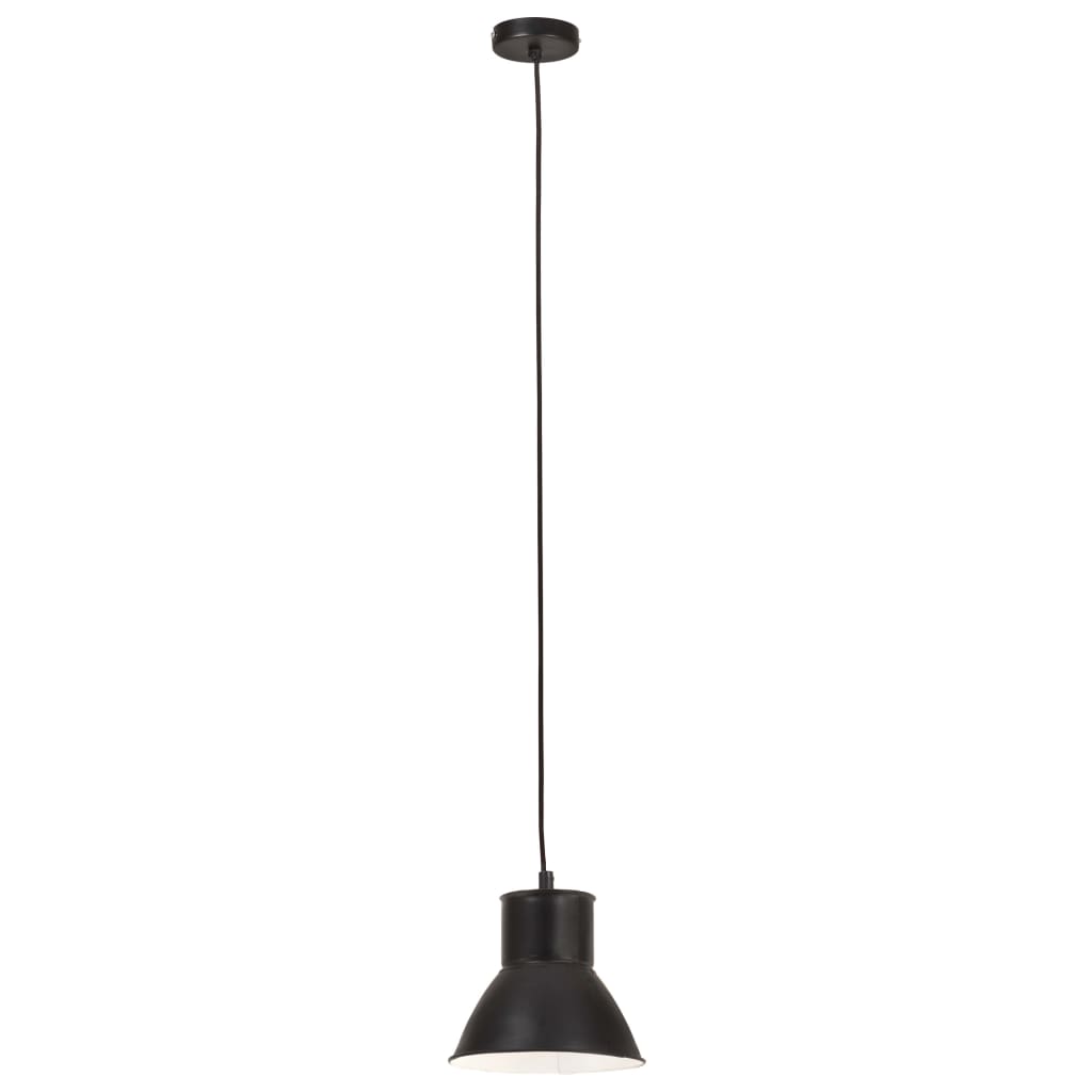 Hängelampe 25 W Rund 17 Cm E27 Schwarz