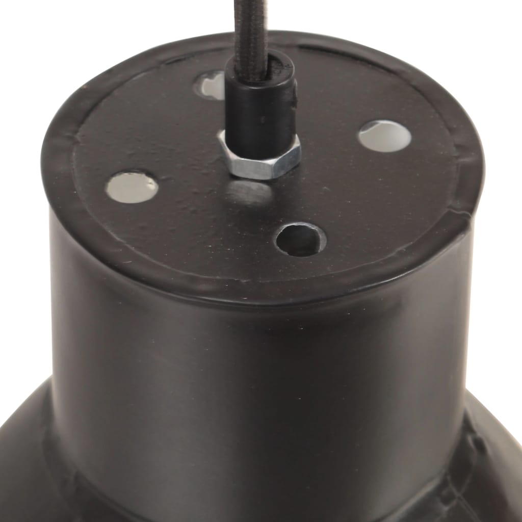 Hängelampe 25 W Rund 17 Cm E27 Schwarz