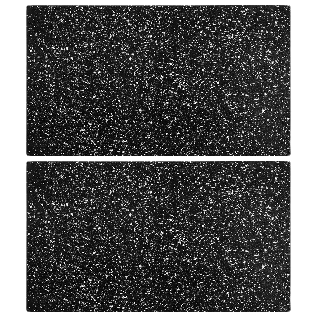 Schneidebretter 2 Stk. In Natürlicher Steinoptik Hartglas