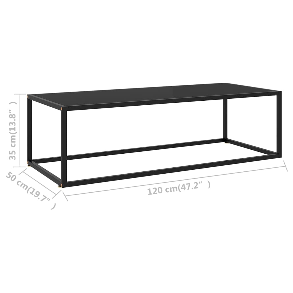 Couchtisch Mit Em Glas 120X50X35 Cm