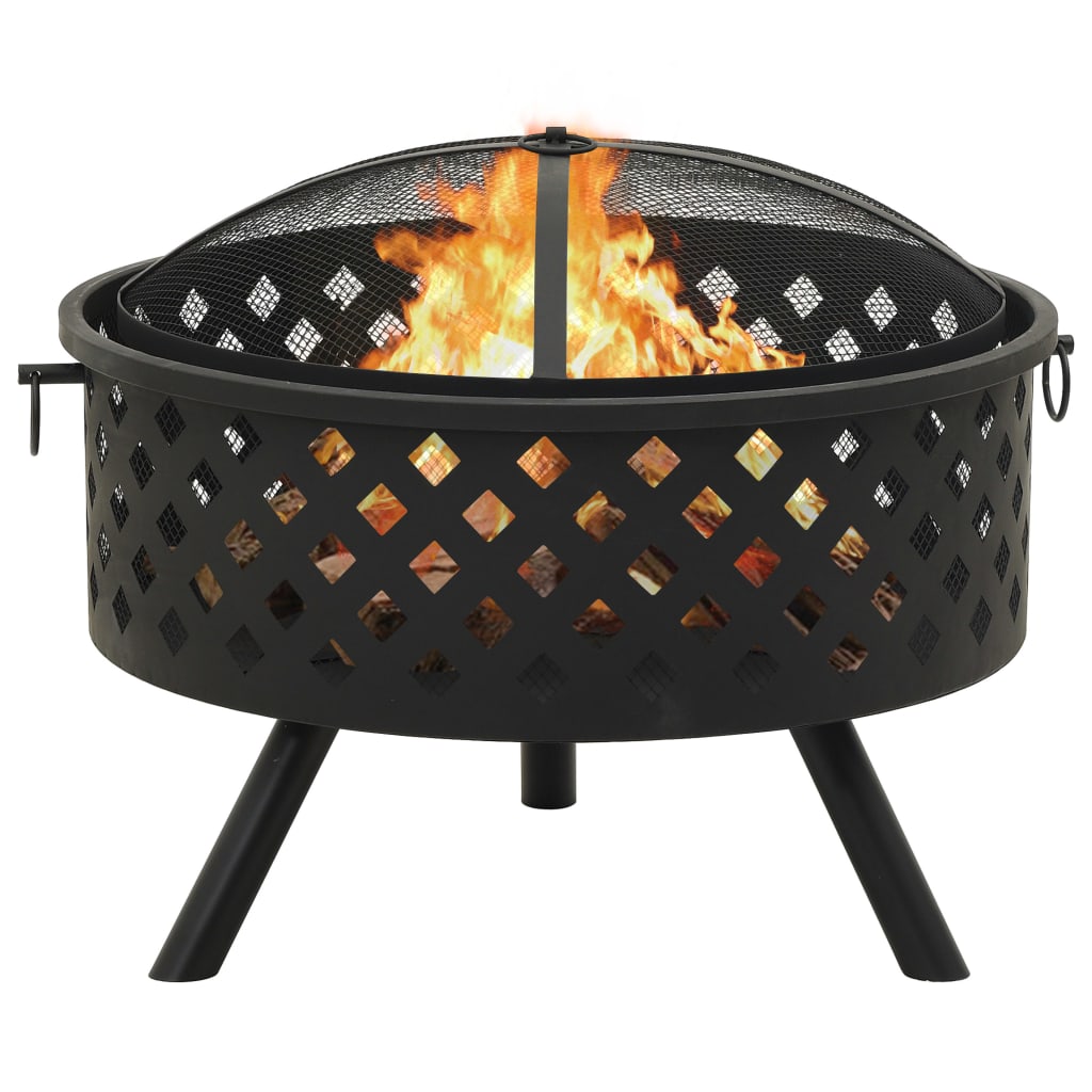 Feuerstelle Mit Schürhaken 68 Cm Xxl Stahl
