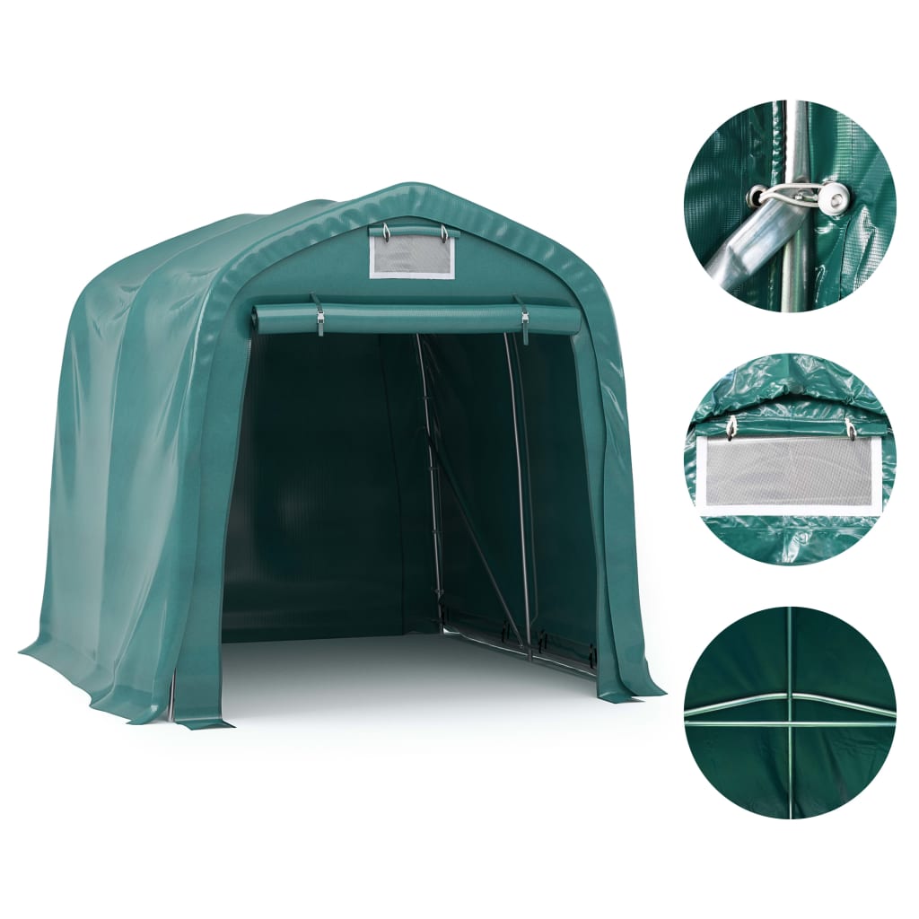 Garagenzelt Pvc 1,6X2,4 M Grün