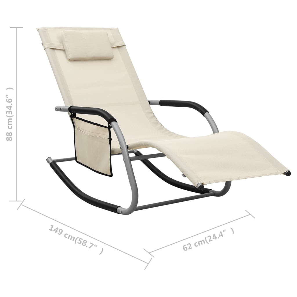 Sonnenliegen 2 Stk. Textilene