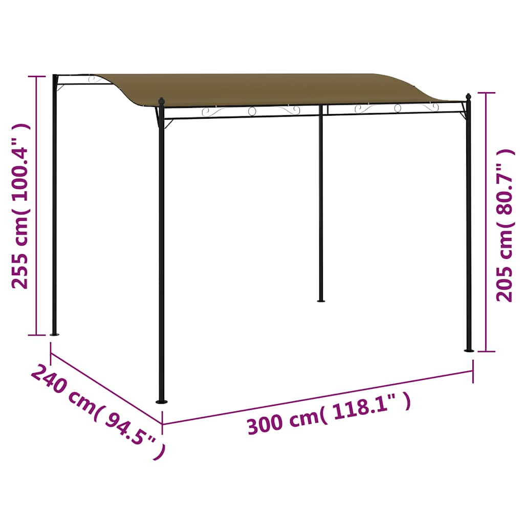 Pavillon 3X2,4 M 180 G/M²
