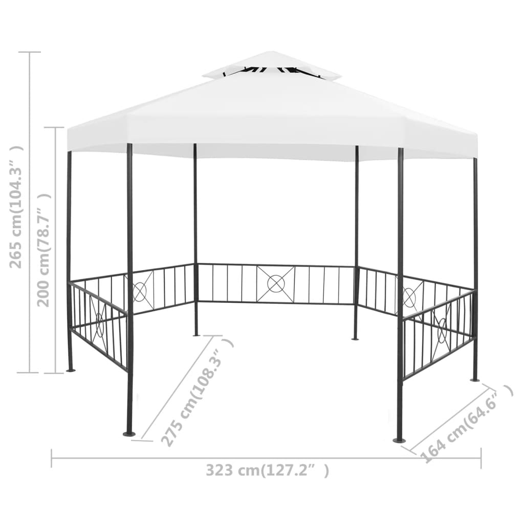 Gartenpavillon 323X275X265 Cm 180 G/M²
