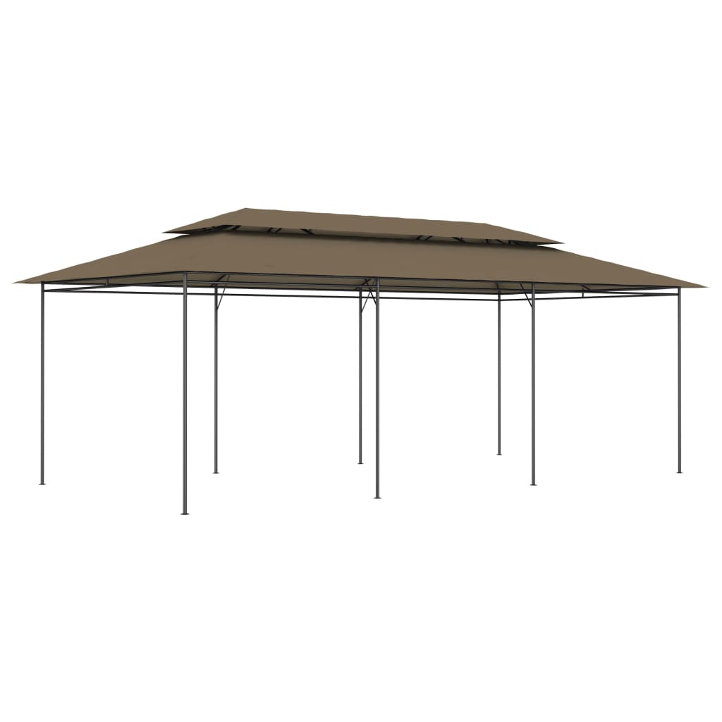 Pavillon Mit Vorhängen 600X298X270 Cm 180 G/M²