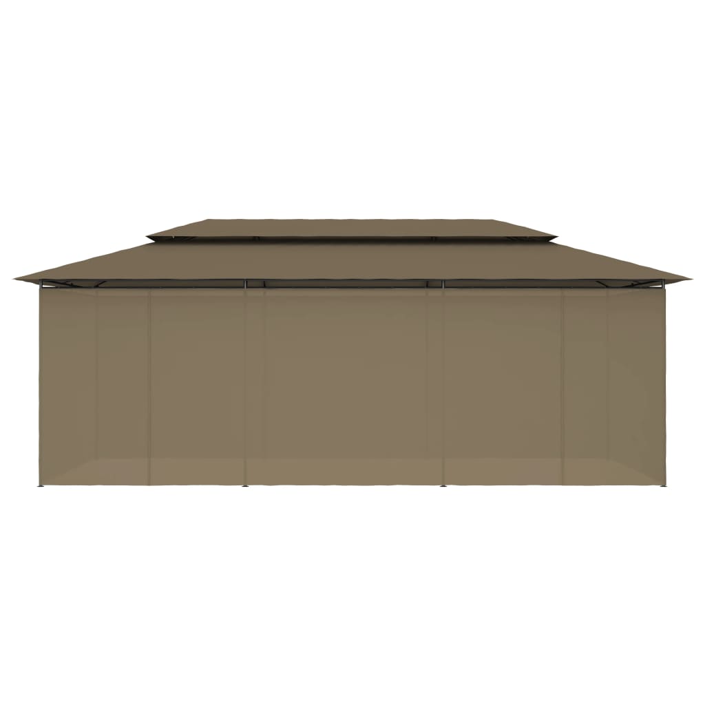 Pavillon Mit Vorhängen 600X298X270 Cm 180 G/M²