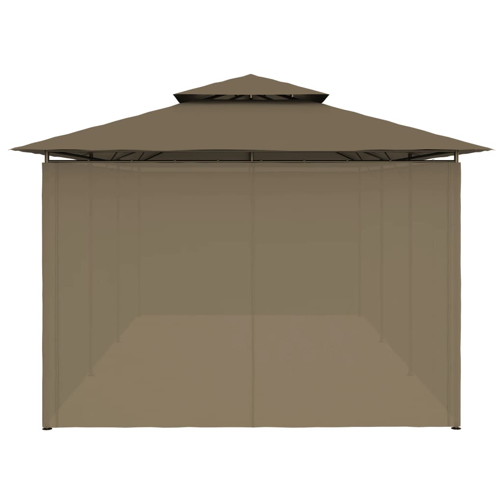 Pavillon Mit Vorhängen 600X298X270 Cm 180 G/M²