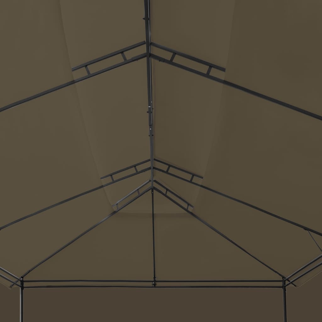 Pavillon Mit Vorhängen 600X298X270 Cm 180 G/M²