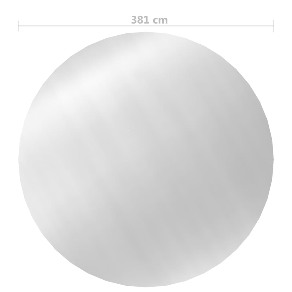 Poolabdeckung Silbern 381 Cm Pe