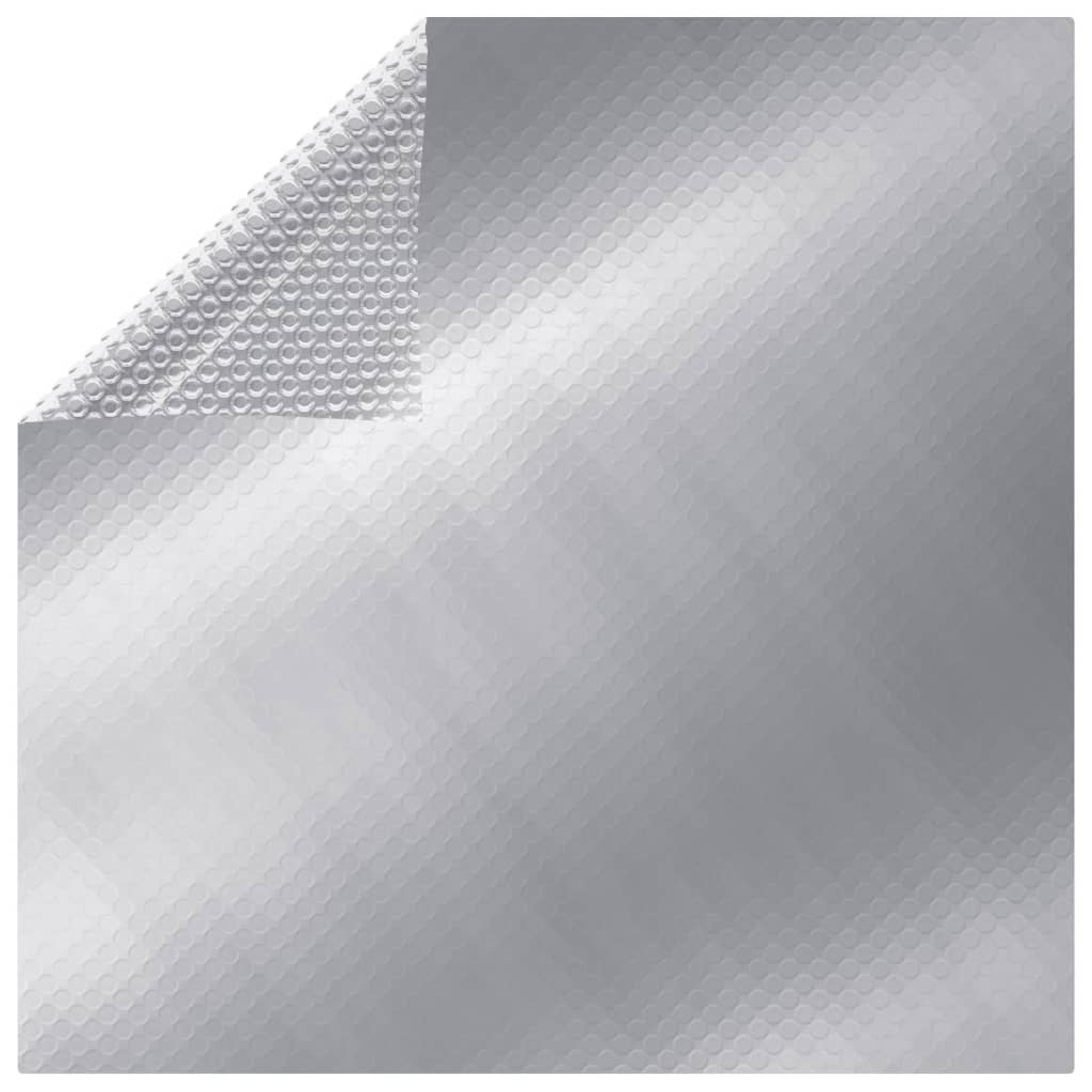 Poolabdeckung Silbern 381 Cm Pe