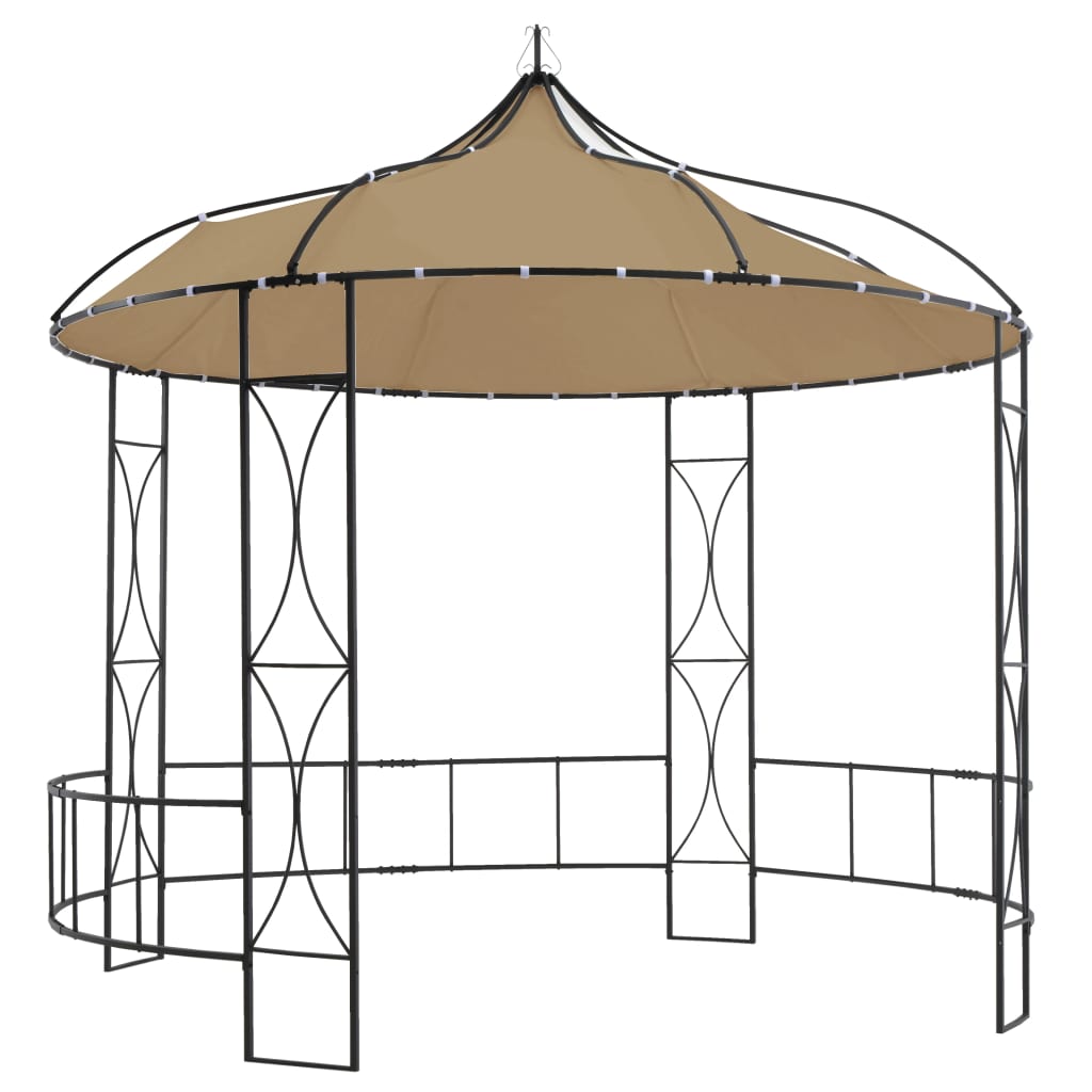 Pavillon 300X290 Cm Taupe Rund