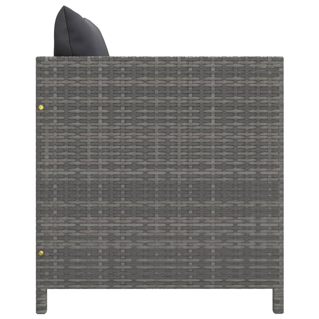 Gartensofa Mit Kissen Poly Rattan