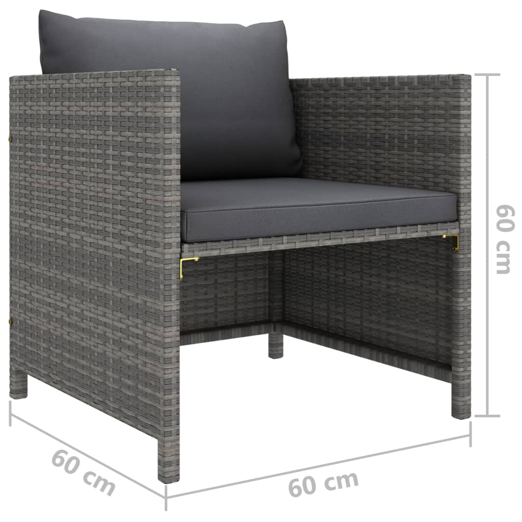 Gartensofa Mit Kissen Poly Rattan