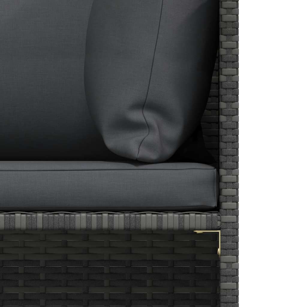 Gartensofa Mit Kissen Poly Rattan