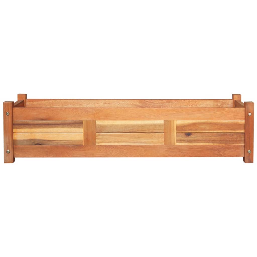 Garten-Hochbeete 2 Stk. Akazienholz 100X30X25 Cm