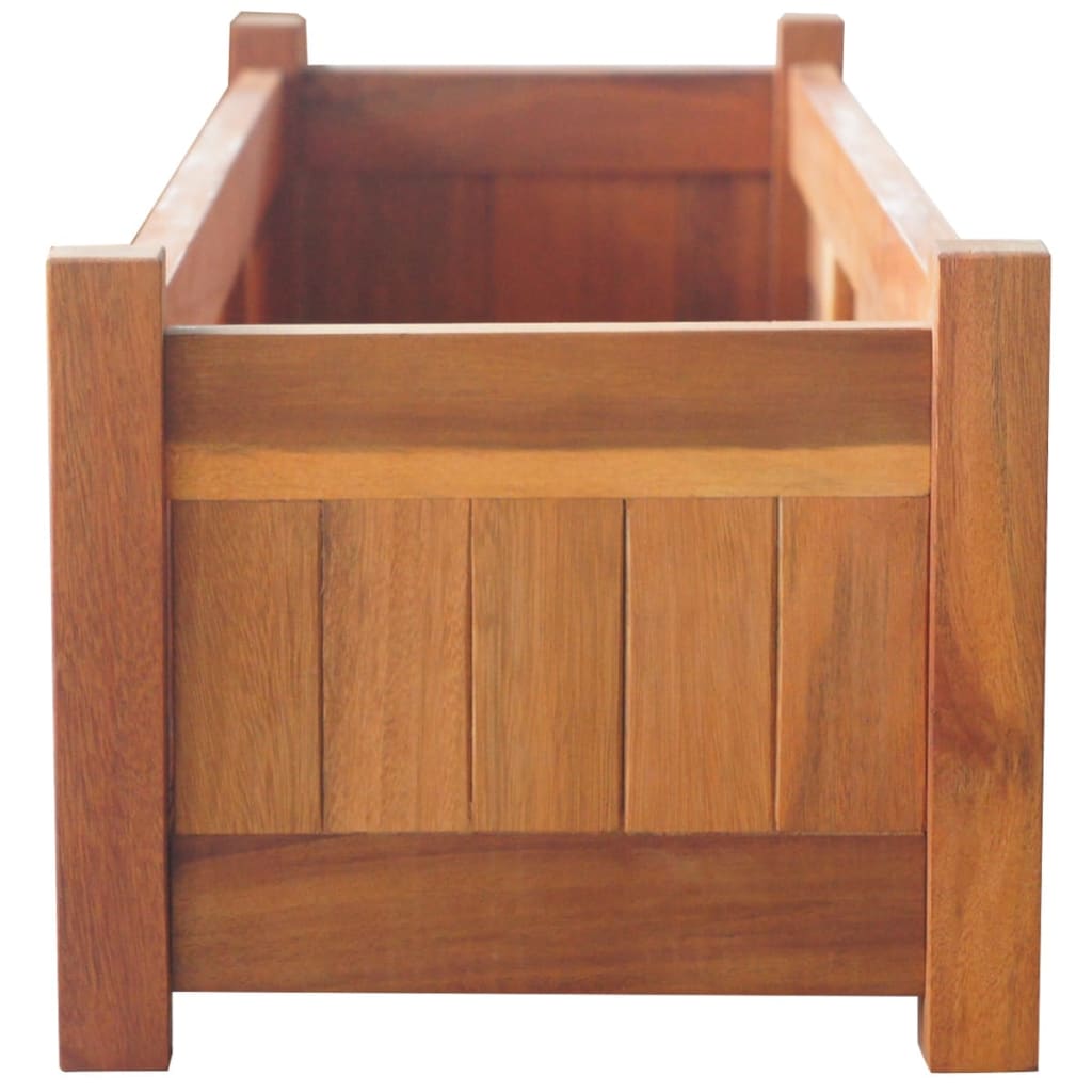 Garten-Hochbeete 2 Stk. Akazienholz 100X30X25 Cm
