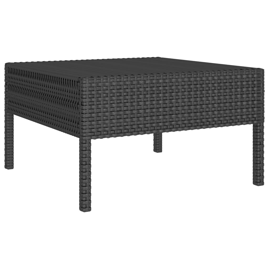 9-Tlg. Garten-Lounge-Set Mit Auflagen Poly Rattan
