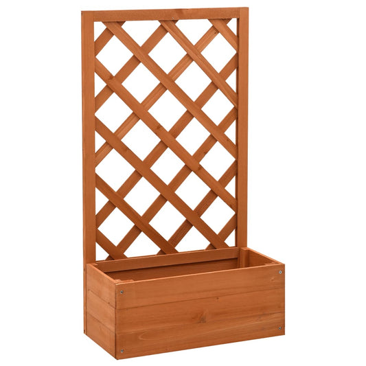 Garten-Spalier Mit Blumenkasten 50X25X90 Cm Tannenholz