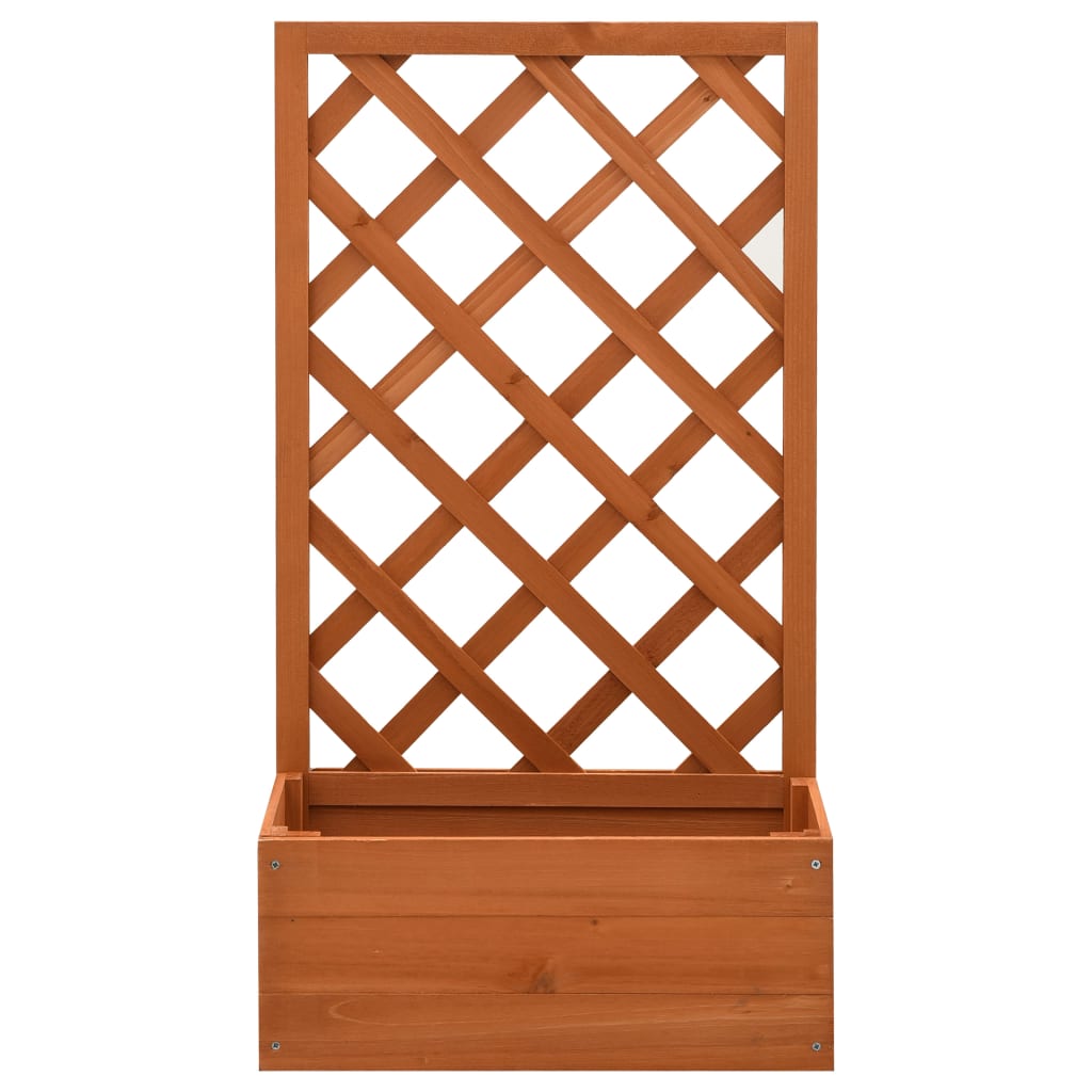 Garten-Spalier Mit Blumenkasten 50X25X90 Cm Tannenholz
