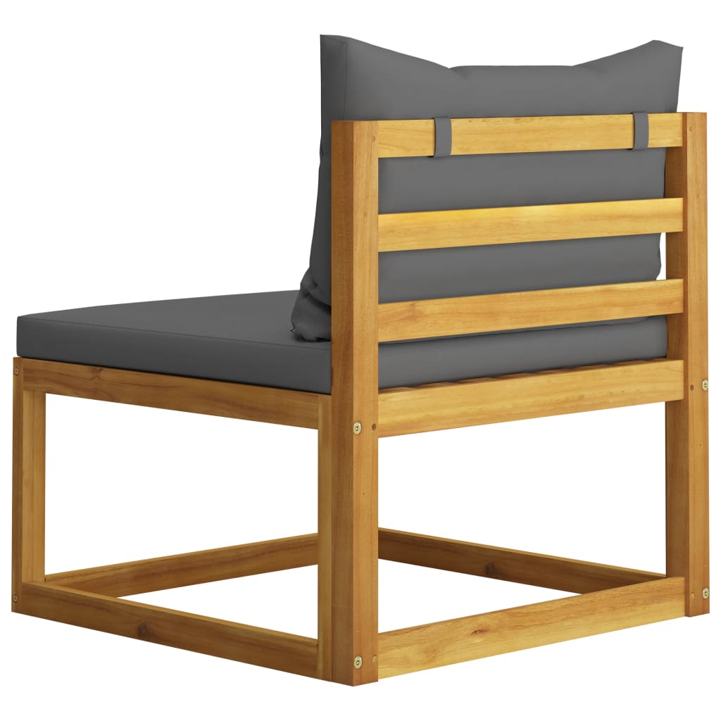 4-Tlg. Garten-Lounge-Set Mit Auflagen Massivholz Akazie