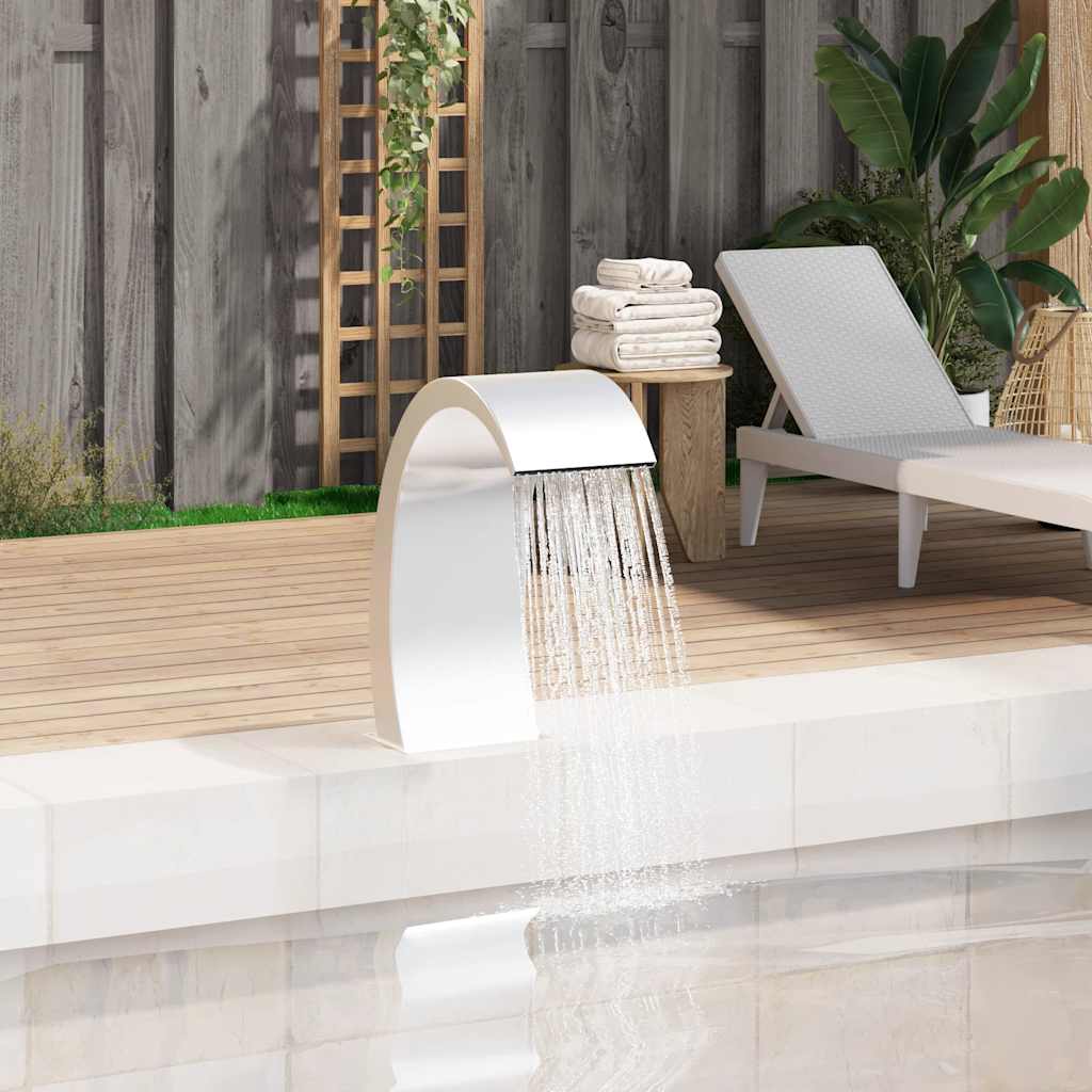 Pool-Wasserfall Edelstahl 304