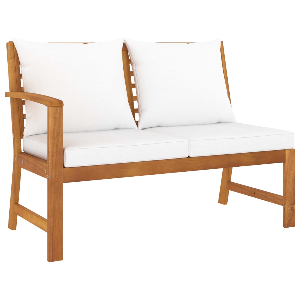 4-Tlg. Garten-Lounge-Set Mit Auflagen Massivholz Akazie