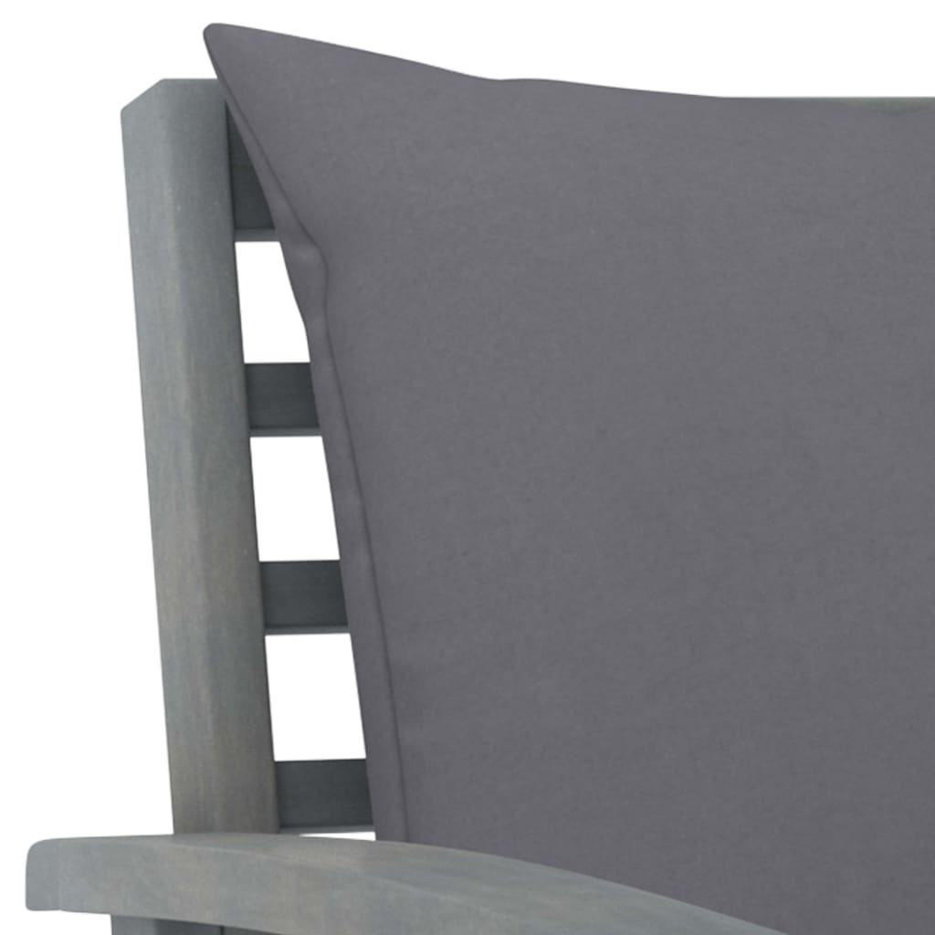 5-Tlg. Garten-Lounge-Set Mit Auflagen Massivholz Akazie