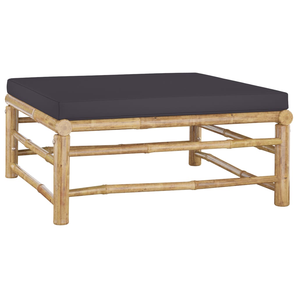 7-Tlg. Garten-Lounge-Set Mit En Kissen Bambus